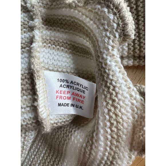 NASTY GAL CASUAL STRIPED KNIT EVERYDAY WEAR BELL SLEEVE SWEATER SIZE SMALL - Picture 4 of 4